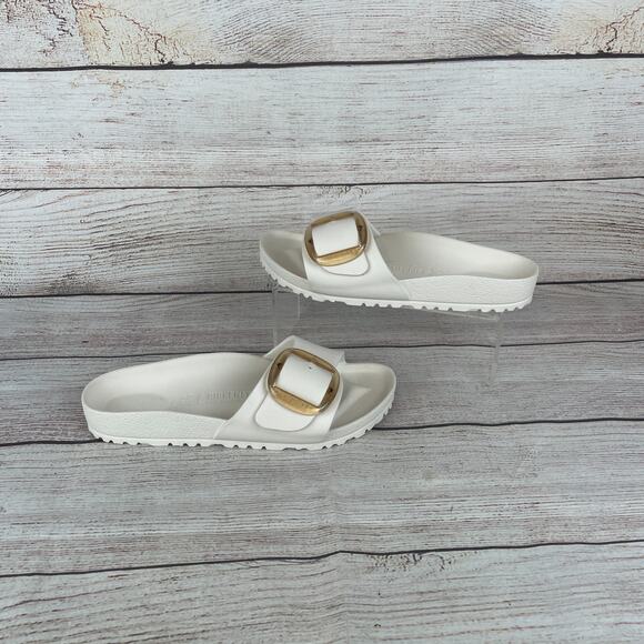 Birkenstock Madrid Big Buckle Eva Womens Sz EU 40 US 9 Sandals White - Picture 1 of 9